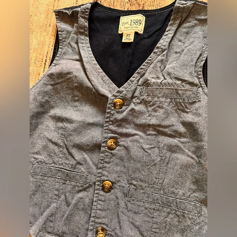 The Children's Place Blue Vest for Versatile Layering